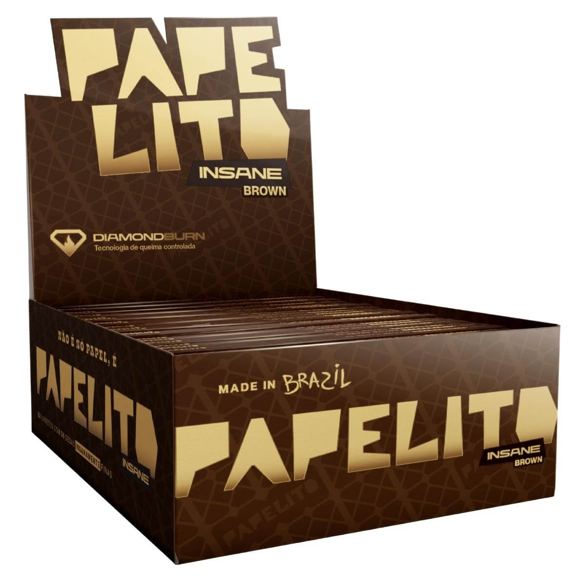 Seda Papelito Insane Brwon King Size - Display C/50 livretos