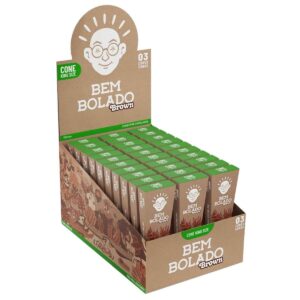 Seda Bem Bolado Pop Cone Brown King Size - Display c/ 30 Unidades