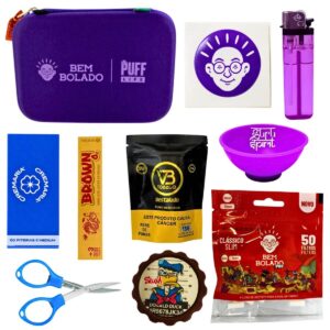 Kit Case Estojo Clássica Puff x Bem Bolado Essencial Para Fumo