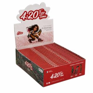 Seda 4:20 Free Time Red Extra King Size - Display c/ 25 unidades