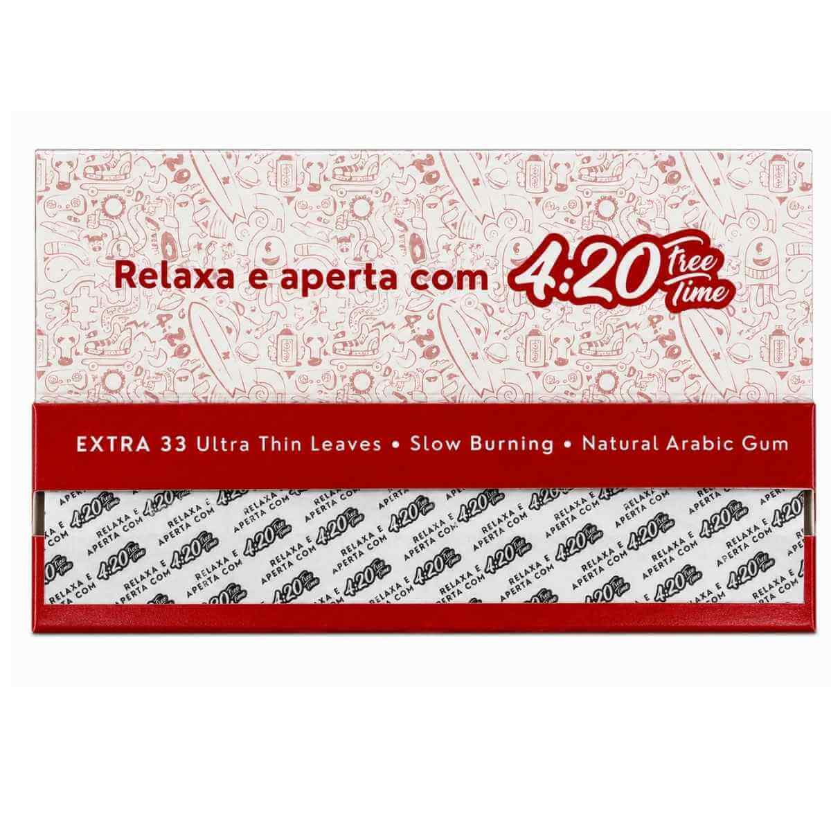 Seda 4:20 Free Time Red Extra King Size - Display c/ 25 unidades - Imagem 3