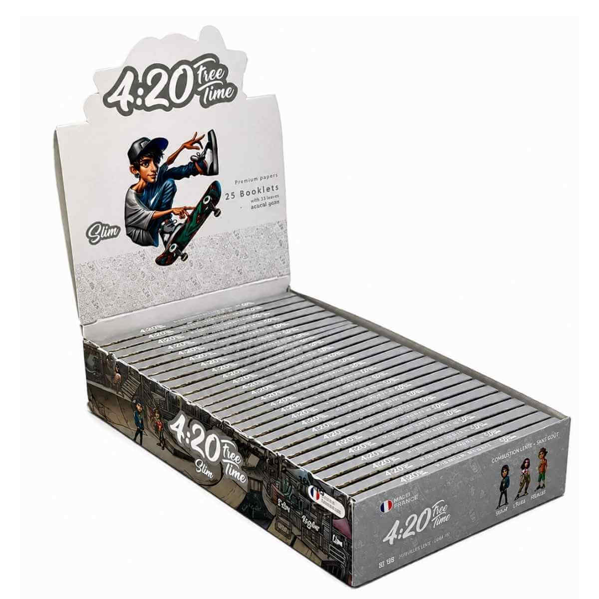 Seda 4:20 Free Time Silver Slim Mini - Display c/ 25 unidades