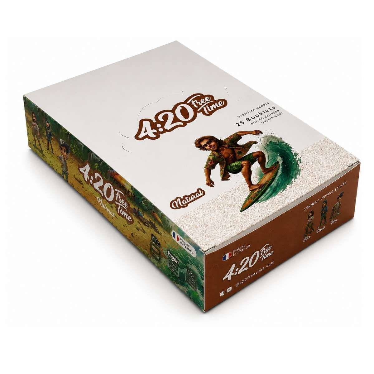 Seda 4:20 Free Time Natural Mine Size - Display c/25 unidades - Imagem 3