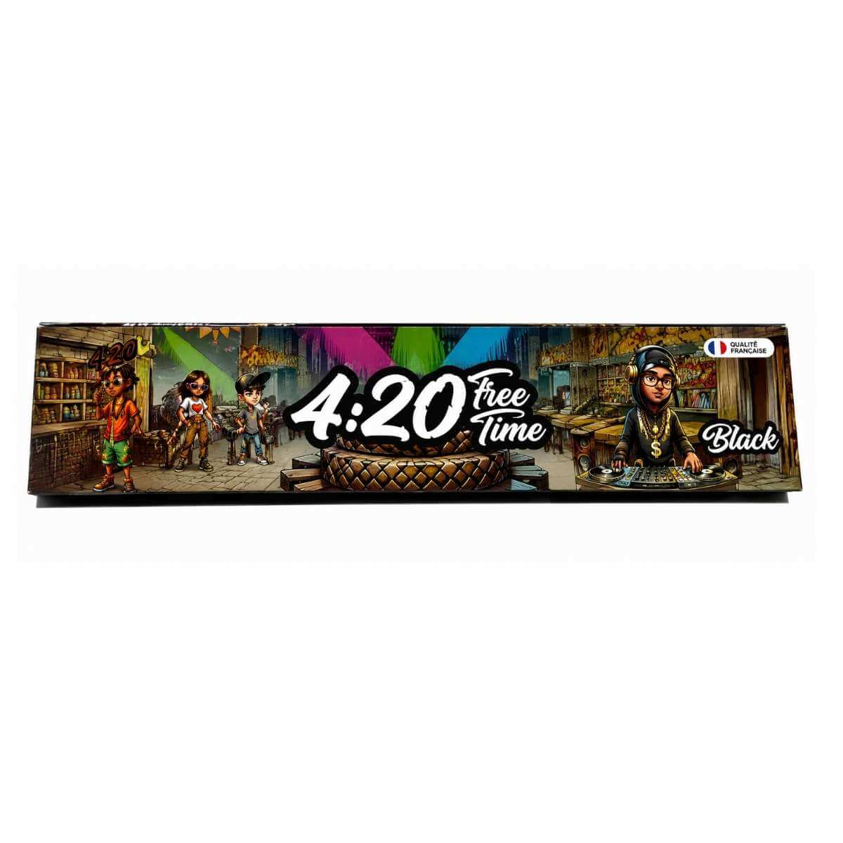 Seda 4:20 Free Time Black King Size - Display c/25 Unidades - Imagem 4