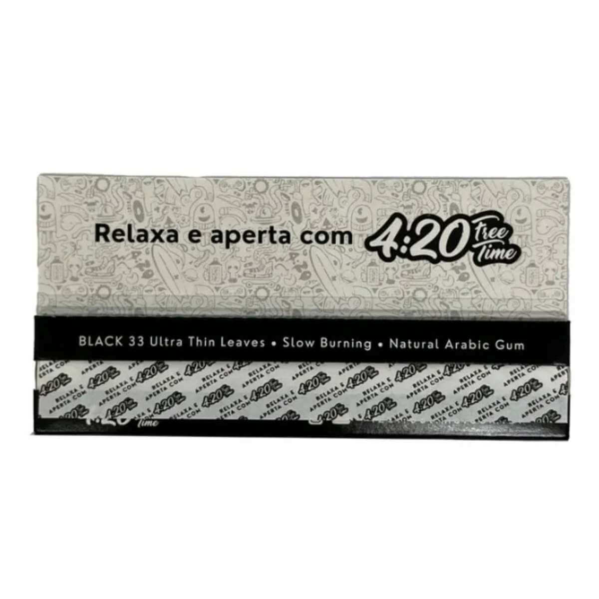 Seda 4:20 Free Time Black King Size - Display c/25 Unidades - Imagem 5