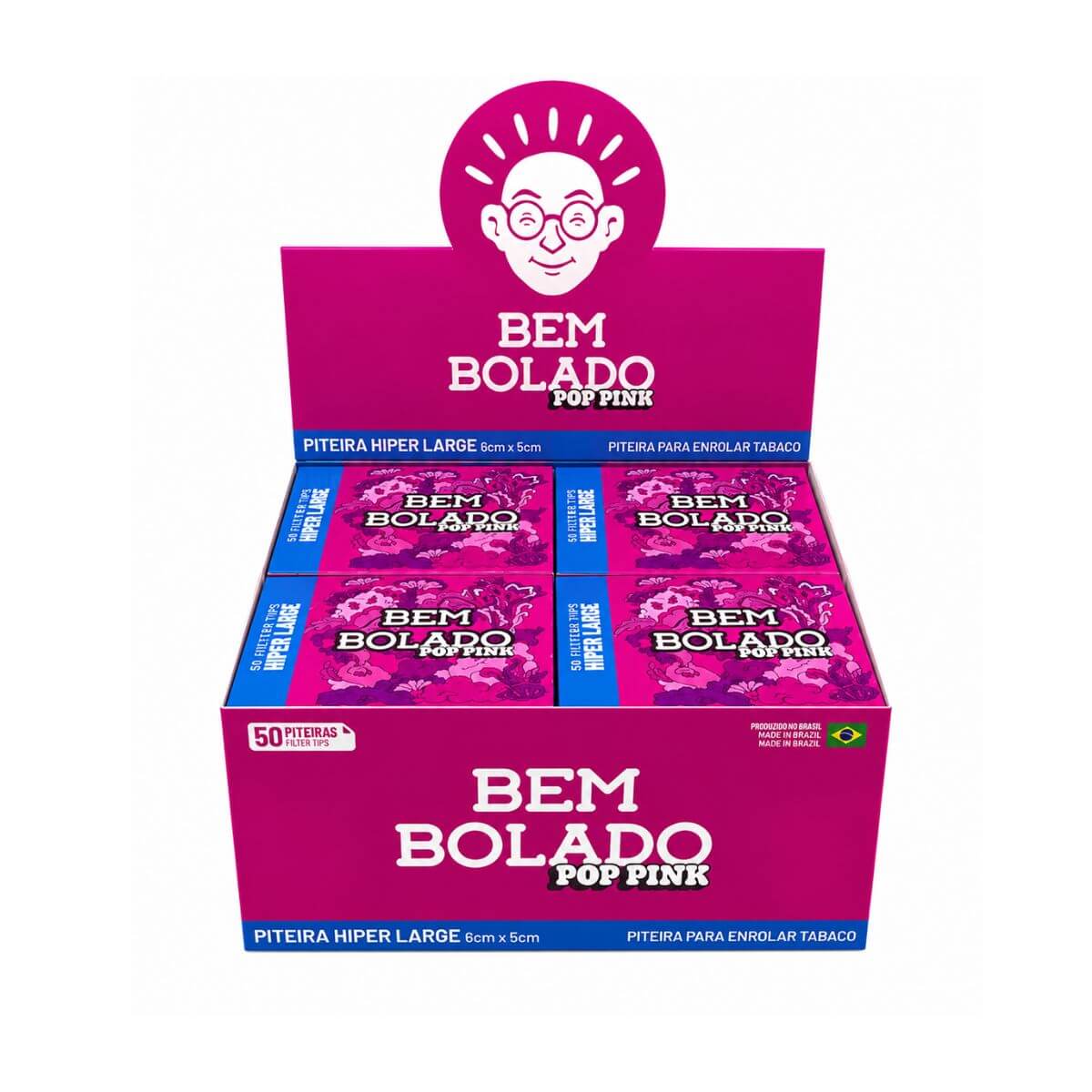 Piteira Bem Bolado Pop Pink Hiper Large - Display c/ 24 livretos - Imagem 2