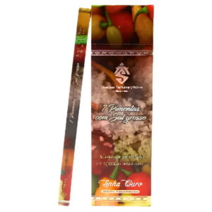 Incenso Shankar Linha Ouro Aroma 7 Pimentas - Display C/25 Unidades