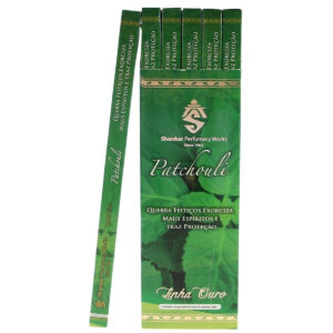 Incenso Shankar Linha Ouro Aroma Patchouli - Display C/25 Unidades