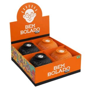 Cuia Bem Bolado Pop Silicone 6,8x3,4cm - Display C/8 Unidades