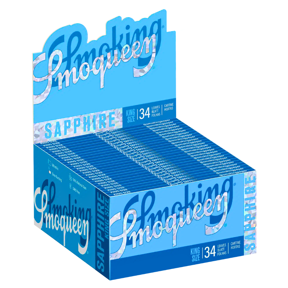 Seda Smoking Smoqueen Sapphire King Size - Display C/50 Livretos