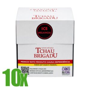 Cigarro de Palha Tchau Brigadu Melancia - Kit C/10 Displays