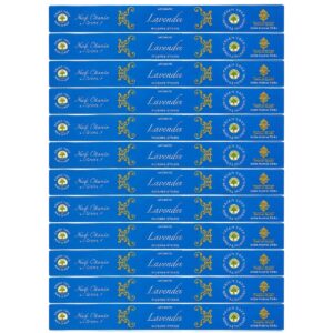 Incenso Shankar Linha Massala Nag Champa Aroma Lavanda - Display C/12 Unidades