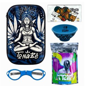 Kit Case Tonabê Full Print C/ Cuia, Piteira, Tabaco, Tesoura e Adesivo