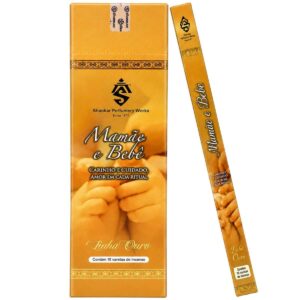 Incenso Shankar Linha Ouro Aroma Mamãe e Bebê - Display C/25 Unidades