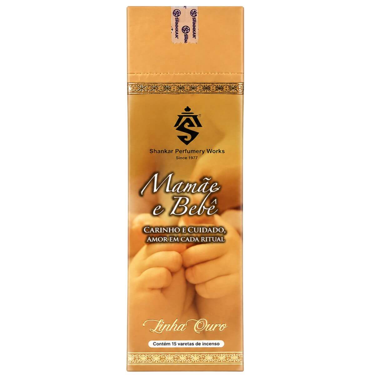 Incenso Shankar Linha Ouro Aroma Mamãe e Bebê - Display C/25 Unidades - Imagem 2