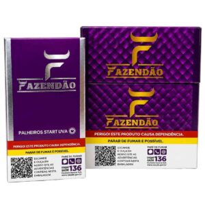 Cigarro de Palha Fazendão Uva - Display C/10 Maços