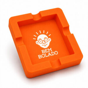 Cinzeiro Silicone Bem Bolado 8,8cm - Display C/8 Unidades