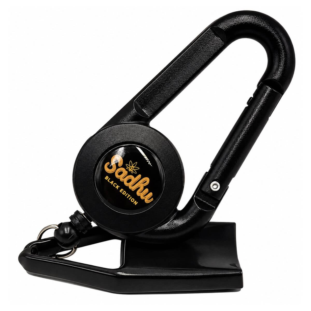 Porta Isqueiro Mosquetão Retrátil Sadhu Grande Black Edition - Display C/30 Unidades - Imagem 3