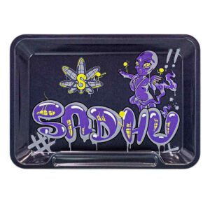Bandeja Sadhu ET Violeta Metal com Área para Cigarro - Unidade